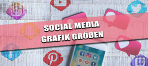 Social Media Banner mit verschiedenen Icons