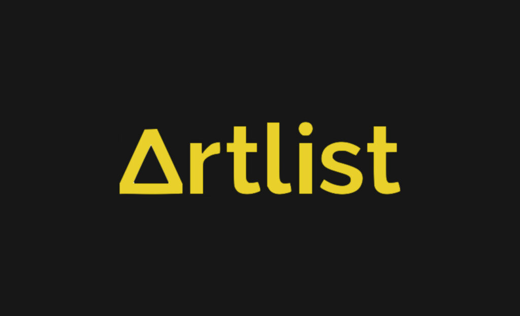 Artlist Logo auf dunklem Hintergrund